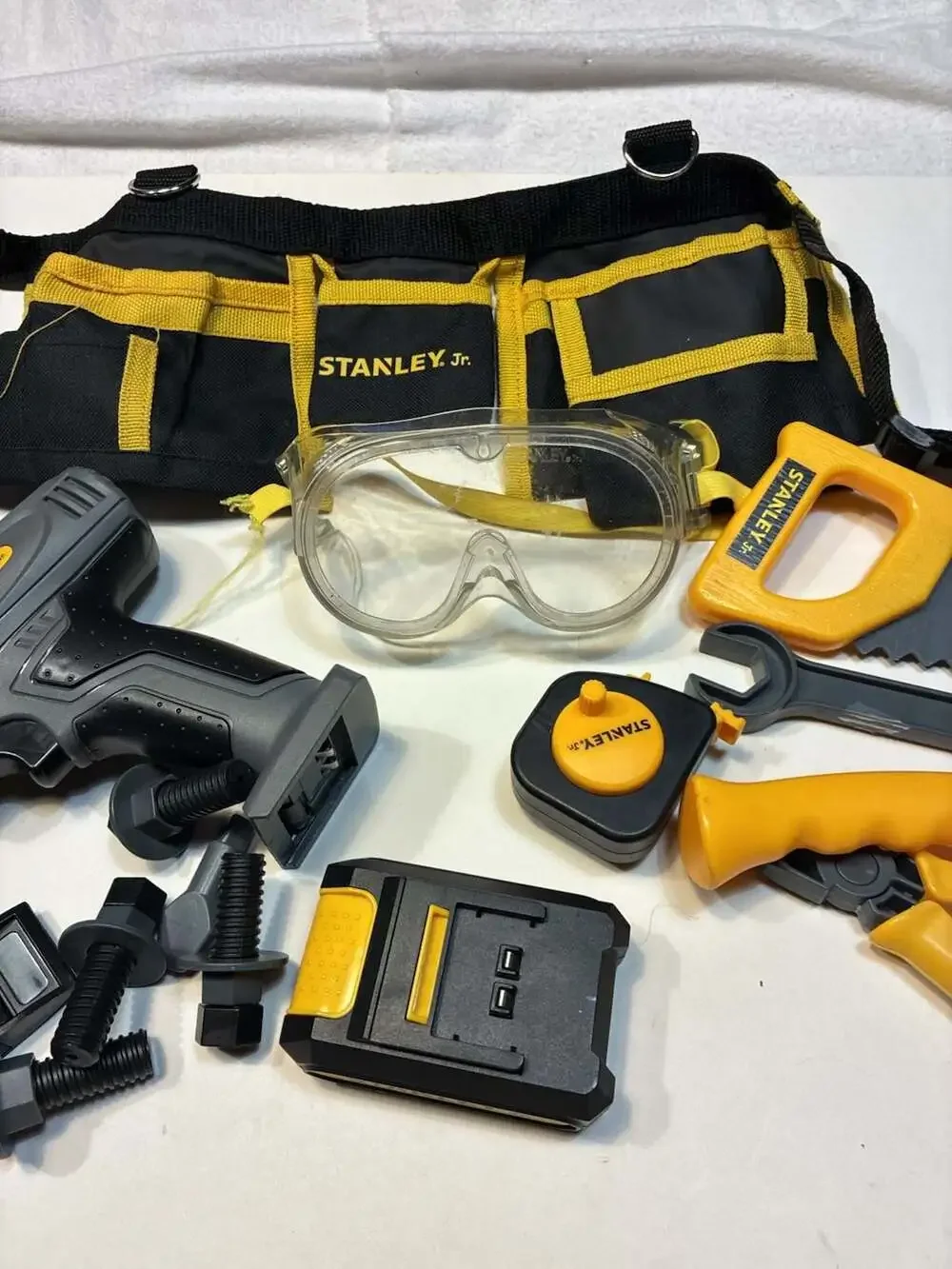 Stanley Jr. Kids Pretend Play Toolbox and Tool Set